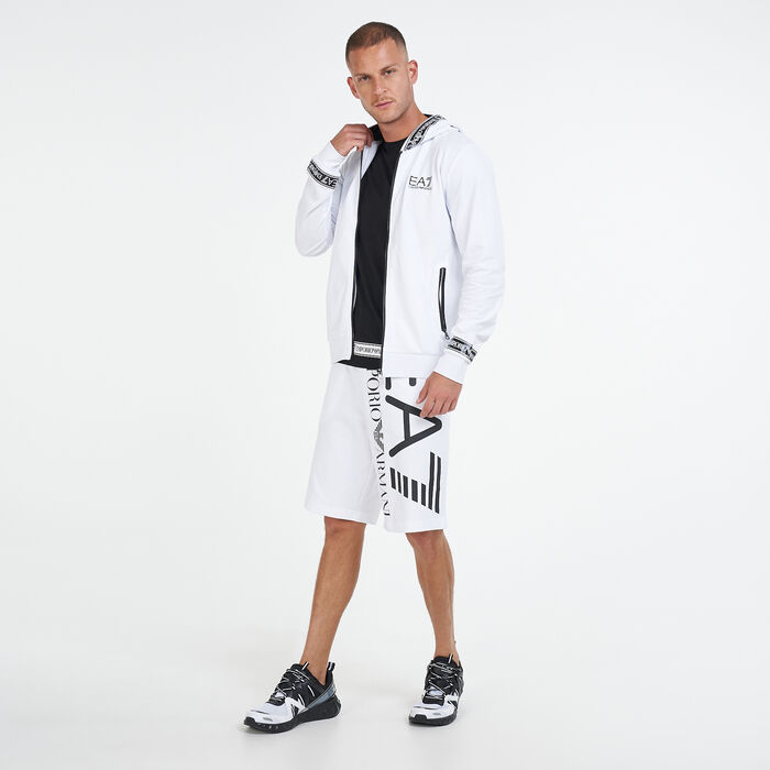 EA7 Emporio Armani Men's Hoodie White EA7 Emporio Armani Men's Hoodie White image number 2