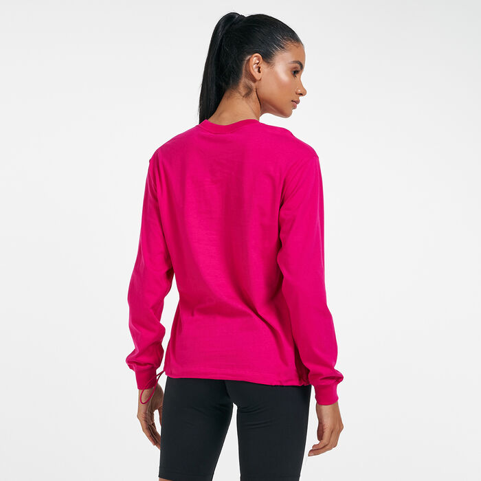 Nike Women's Sportswear Icon Clash Sweatshirt Pink Nike Women's Sportswear Icon Clash Sweatshirt Pink image number 1