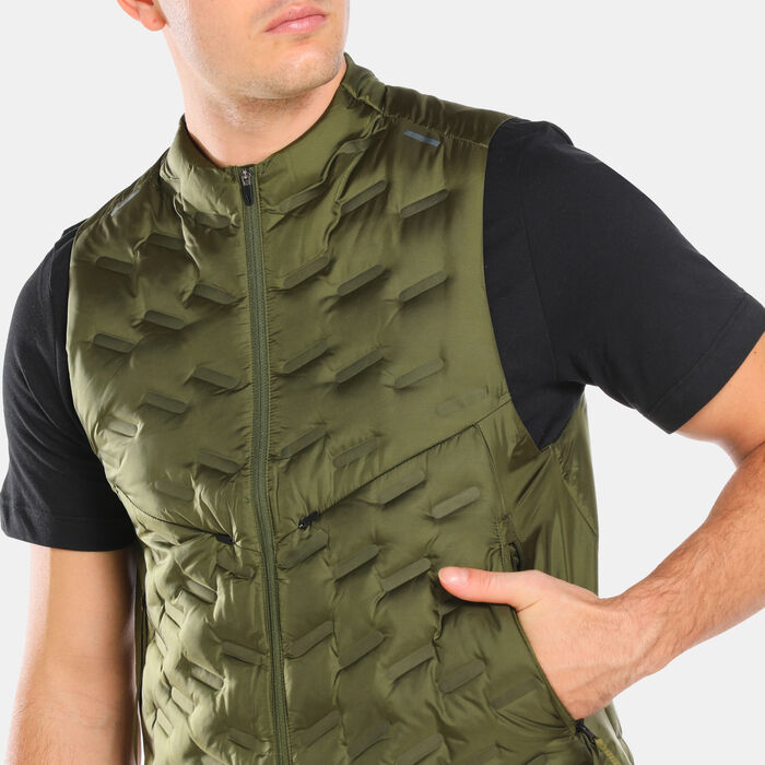 Nike Men's Therma-FIT ADV Repel Down-Fill Running Vest Green Nike Men's Therma-FIT ADV Repel Down-Fill Running Vest Green image number 3