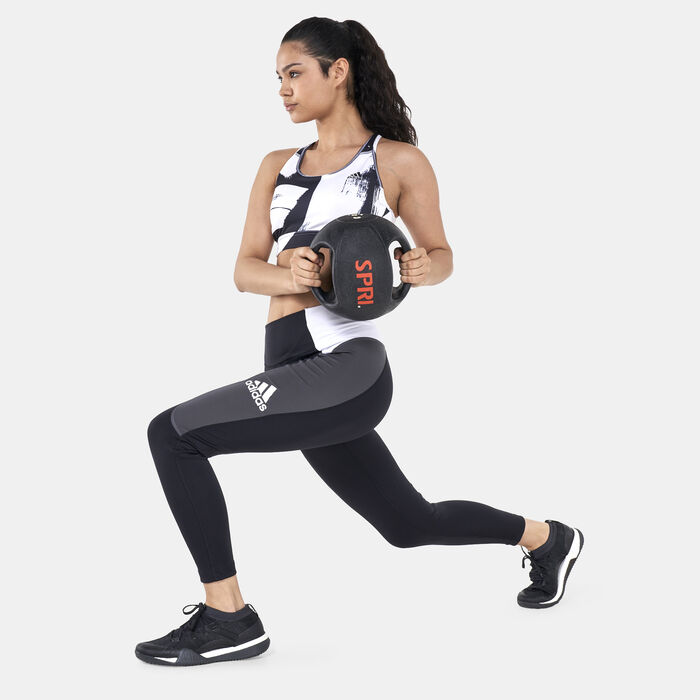 adidas Women's Designed to Move Colorblock 7/8 Leggings Black adidas Women's Designed to Move Colorblock 7/8 Leggings Black image number 2