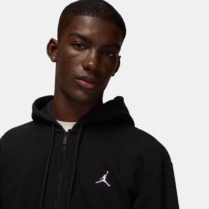 Jordan Men's Brooklyn Fleece Full-Zip Hoodie Black Jordan Men's Brooklyn Fleece Full-Zip Hoodie Black image number 2