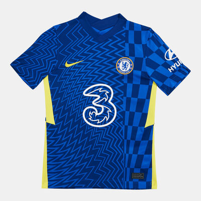 Nike Kids' Chelsea F.C. 2021/22 Stadium Home Football Jersey Blue