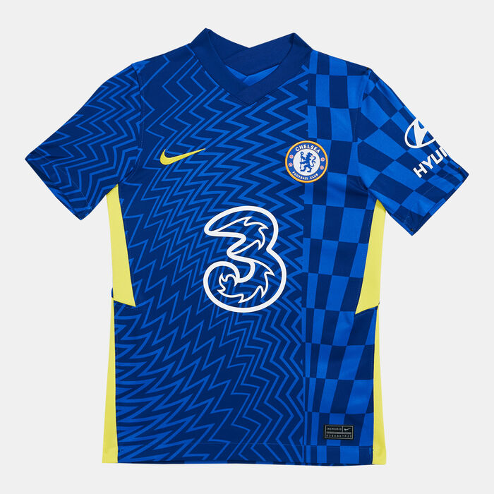 Nike Kids' Chelsea F.C. 2021/22 Stadium Home Football Jersey Blue Nike Kids' Chelsea F.C. 2021/22 Stadium Home Football Jersey Blue image number 0