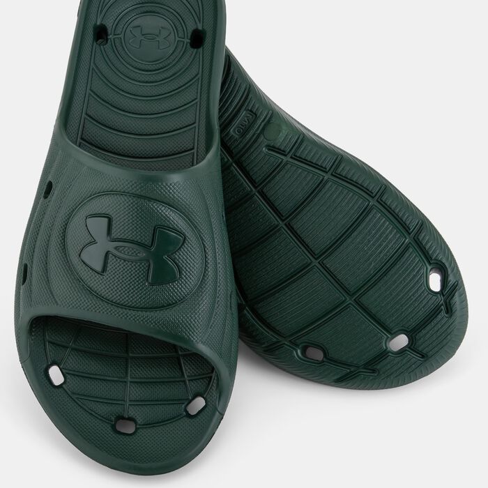 Under Armour Men's Locker IV Slides Green Under Armour Men's Locker IV Slides Green image number 2