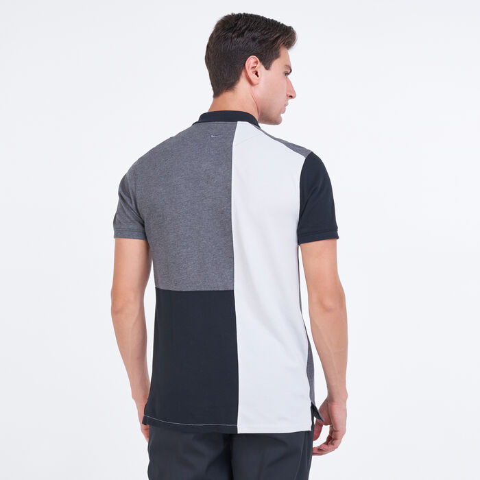Nike Golf Men's Colour-Blocked Polo Shirt Black Nike Golf Men's Colour-Blocked Polo Shirt Black image number 1