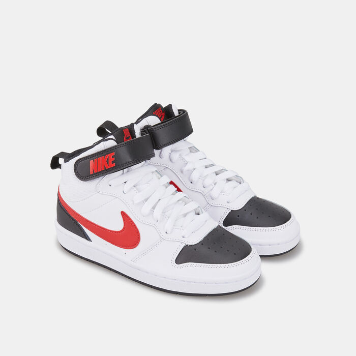 Nike Kids' Borough Mid 2 Court Shoe (Older Kids) White Nike Kids' Borough Mid 2 Court Shoe (Older Kids) White image number 1