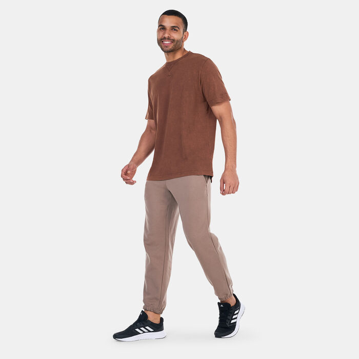 adidas Men's ALL SZN Garment-Wash T-Shirt Brown image number 2