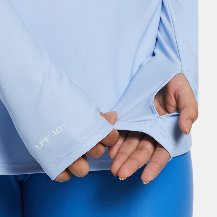 Nike Swim Women's Full Coverage Swimming Tunic Blue Nike Swim Women's Full Coverage Swimming Tunic Blue image number 3