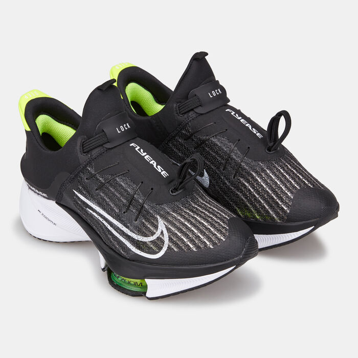 Nike Women's Air Zoom Tempo Next% FlyEase Shoe Black Nike Women's Air Zoom Tempo Next% FlyEase Shoe Black image number 1
