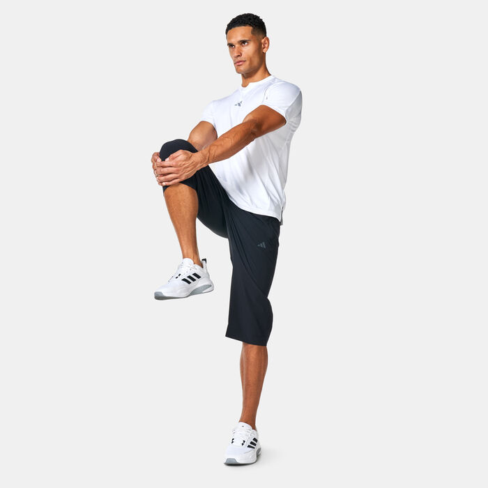 adidas Men's Yoga 3/4 Training Pants Black adidas Men's Yoga 3/4 Training Pants Black image number 2
