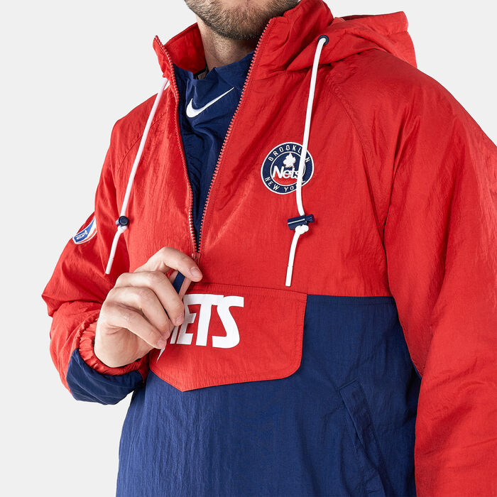 Nike Men's NBA Brooklyn Nets Courtside Premium Jacket Red Nike Men's NBA Brooklyn Nets Courtside Premium Jacket Red image number 3