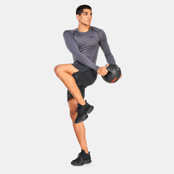 Nike Men's Pro Dri-Fit Tight T-Shirt Grey Nike Men's Pro Dri-Fit Tight T-Shirt Grey image number 2