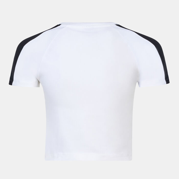 PUMA Women's Iconic T7 Crop Top White PUMA Women's Iconic T7 Crop Top White image number 1