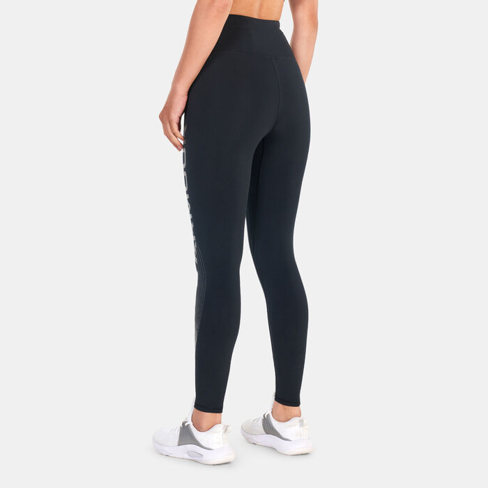 Under Armour Women's UA Motion Branded Ankle Leggings Black Under Armour Women's UA Motion Branded Ankle Leggings Black image number 1