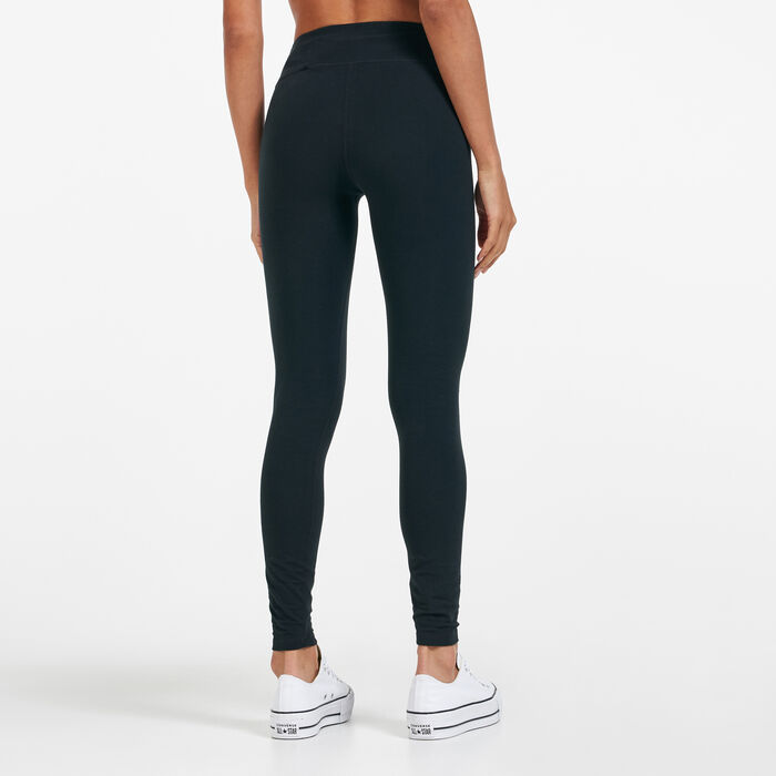 Converse Women's Wordmark Leggings Black Converse Women's Wordmark Leggings Black image number 1