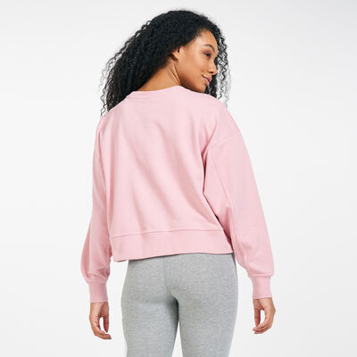 Nike Women's Dri-FIT Get Fit Crew Sweatshirt Pink