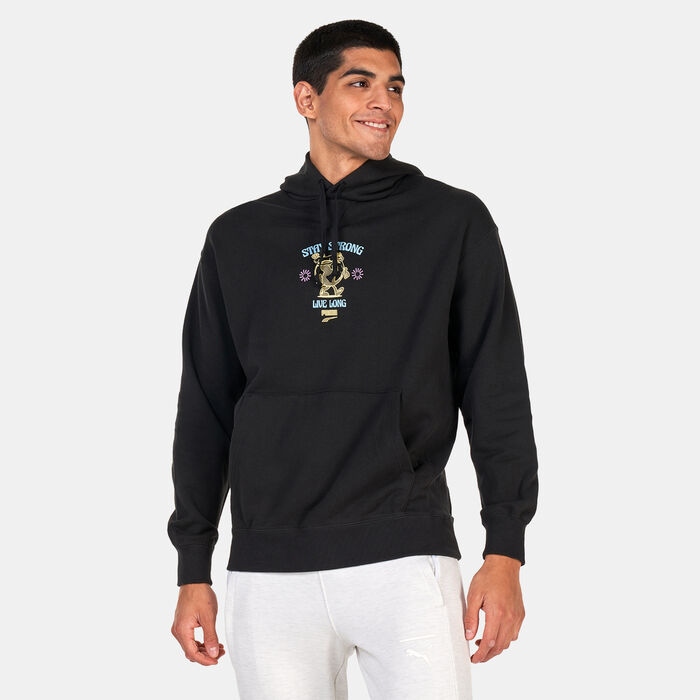 PUMA Men's Downtown Graphic Hoodie Black PUMA Men's Downtown Graphic Hoodie Black image number 0