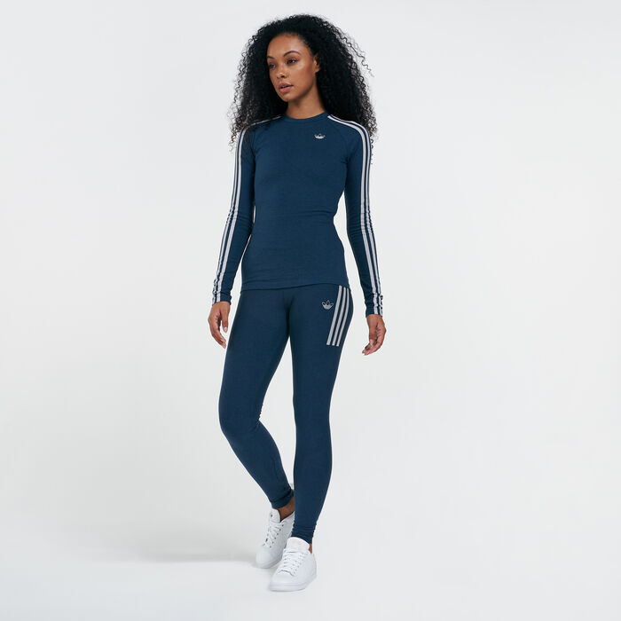 adidas Originals Women's Fakten Long Sleeves T-Shirt White adidas Originals Women's Fakten Long Sleeves T-Shirt White image number 2