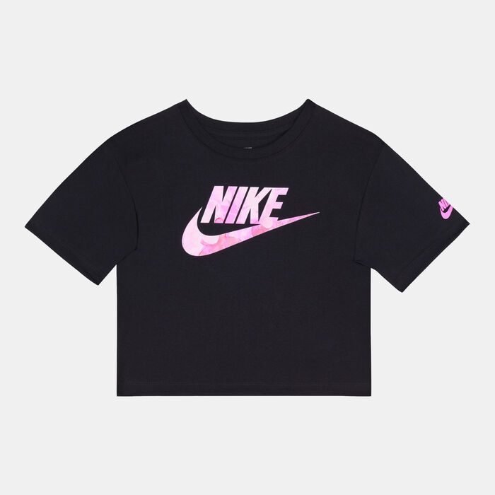 Nike Kids' Sci-Dye Boxy T-Shirt (Younger Kids) Black Nike Kids' Sci-Dye Boxy T-Shirt (Younger Kids) Black image number 0