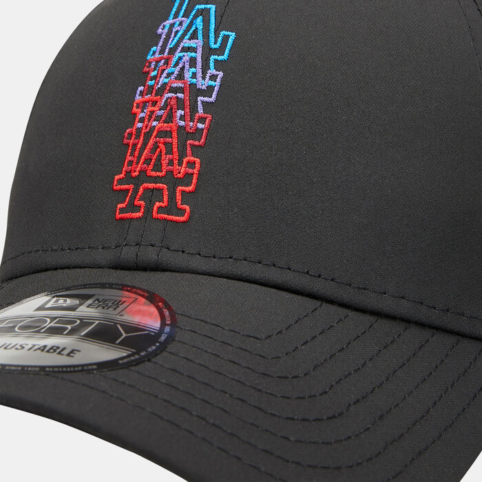New Era Men's Stack Logo 9FORTY Los Angeles Dodgers Cap Black New Era Men's Stack Logo 9FORTY Los Angeles Dodgers Cap Black image number 2