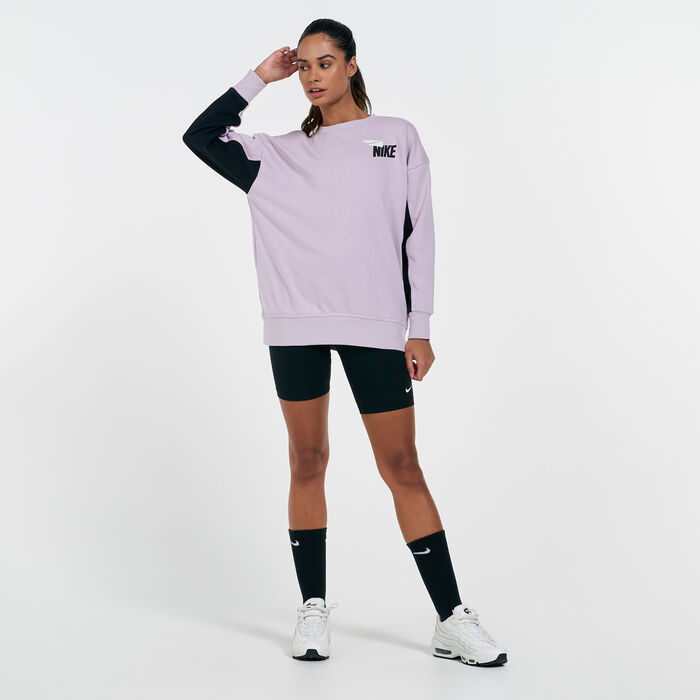 Nike Women's Get Fit Sweatshirt Purple Nike Women's Get Fit Sweatshirt Purple image number 2