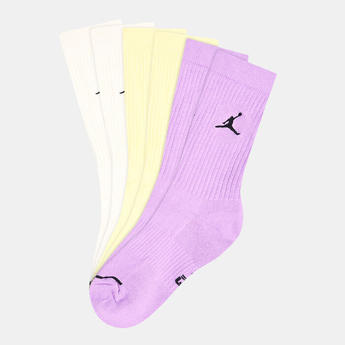 Jordan Everyday Crew Socks (3 Pairs) Pink image number 0
