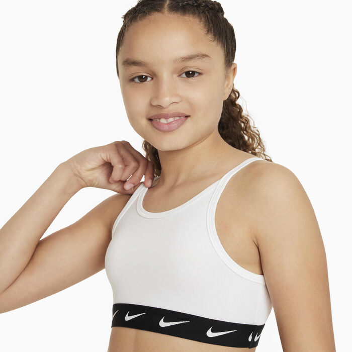 Nike Girls' One Sports Bra White image number 2
