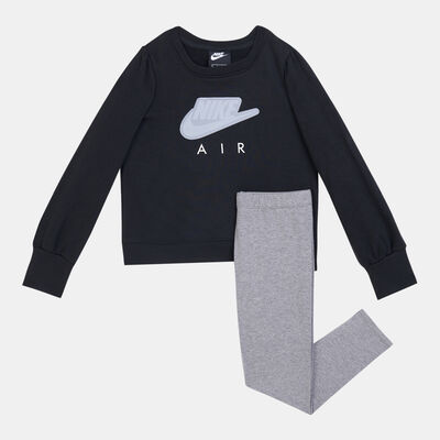 Jordan Kids' Air Sweatshirt and Leggings Set (Baby and Toddler) Grey