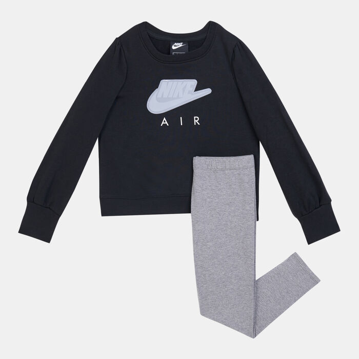 Jordan Kids' Air Sweatshirt and Leggings Set (Baby and Toddler) Grey Jordan Kids' Air Sweatshirt and Leggings Set (Baby and Toddler) Grey image number 0