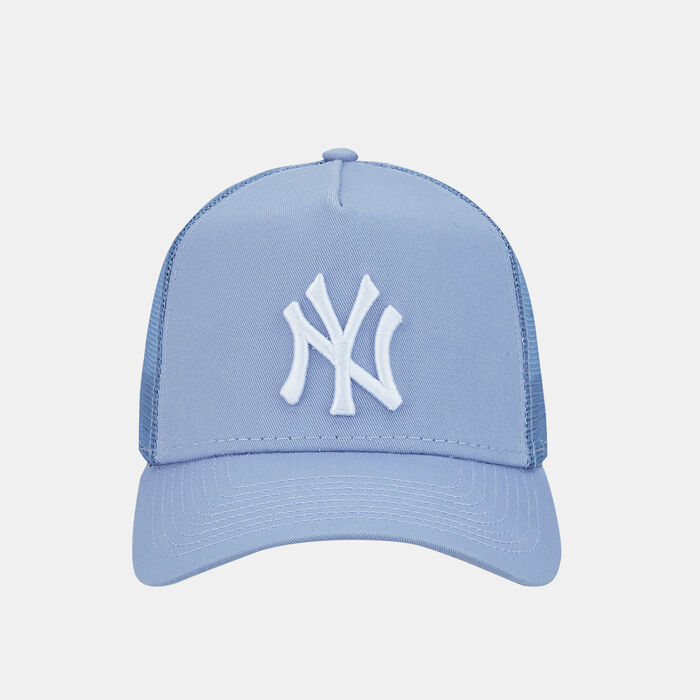 New Era Men's New York Yankees Tonal Mesh A-Frame Trucker Cap Blue New Era Men's New York Yankees Tonal Mesh A-Frame Trucker Cap Blue image number 0