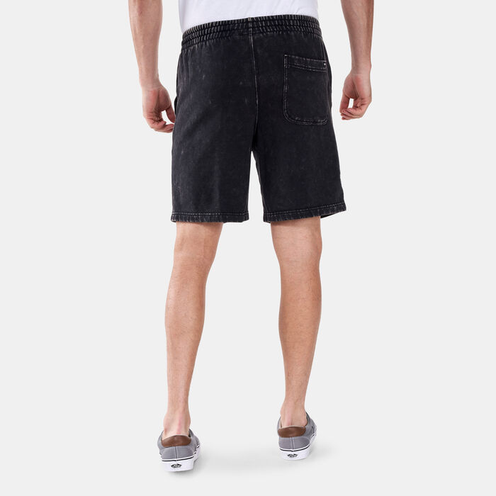 Vans Men's Mineral Wash Loose Fleece Shorts Black image number 1