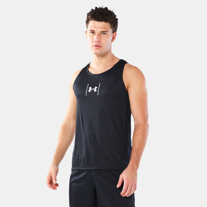 Under Armour Men's Speed Stride Shock Tank Top Black Under Armour Men's Speed Stride Shock Tank Top Black image number 0