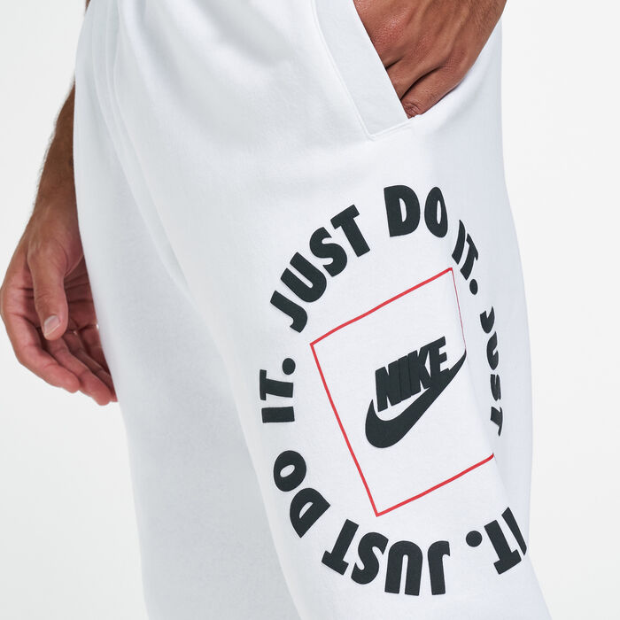 Nike Men's Sportswear Just Do It Sweatpants White Nike Men's Sportswear Just Do It Sweatpants White image number 3