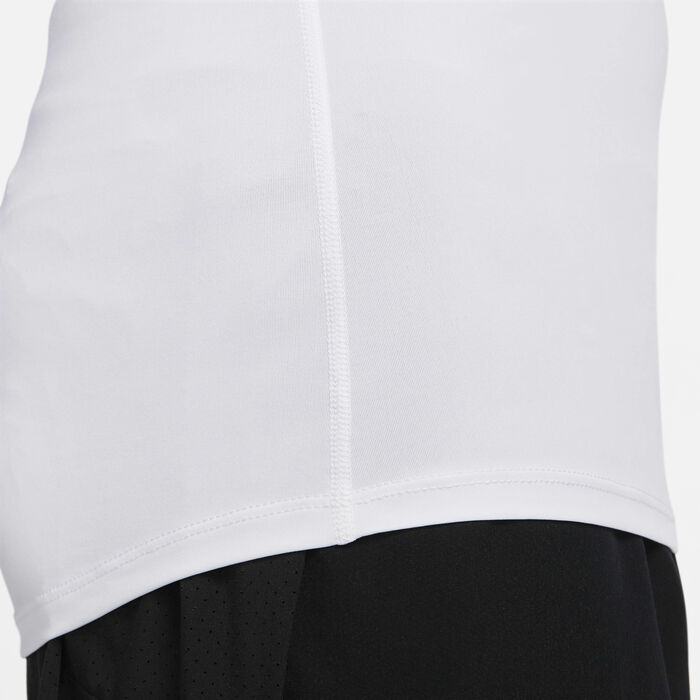 Nike Men's Pro Dri-FIT Fitness Mock-Neck Top White image number 3