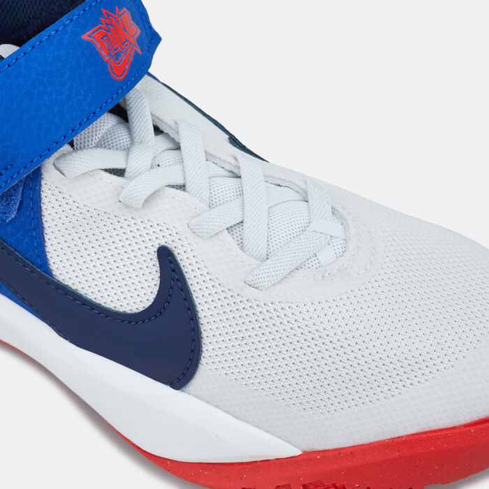 Nike Kids' Team Hustle D 10 FlyEase Shoe (Older Kids) White Nike Kids' Team Hustle D 10 FlyEase Shoe (Older Kids) White image number 4