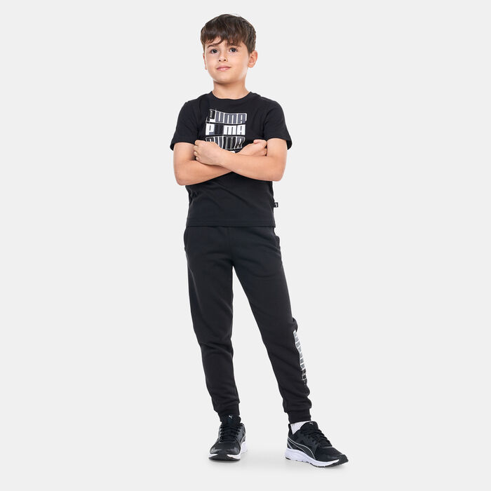 PUMA Kids' Essentials+ Logo Lab T-Shirt Black PUMA Kids' Essentials+ Logo Lab T-Shirt Black image number 2