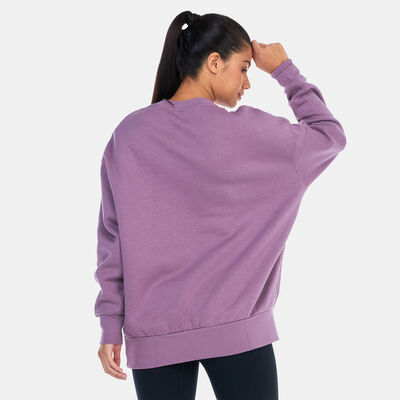 Under Armour Women's UA Essential Fleece Sweatshirt Purple Under Armour Women's UA Essential Fleece Sweatshirt Purple