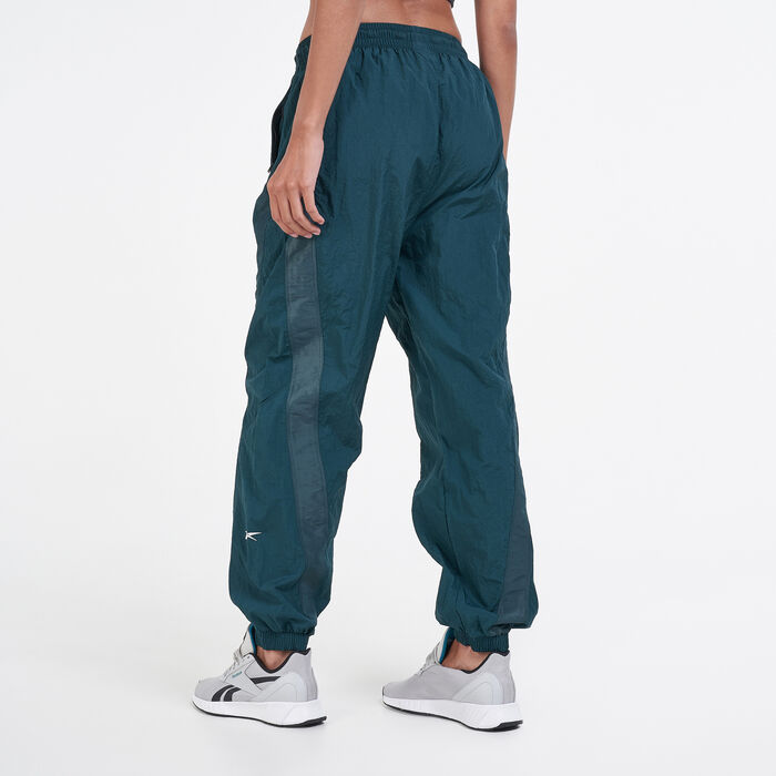Reebok Women's Shiny Woven Pants Green image number 1