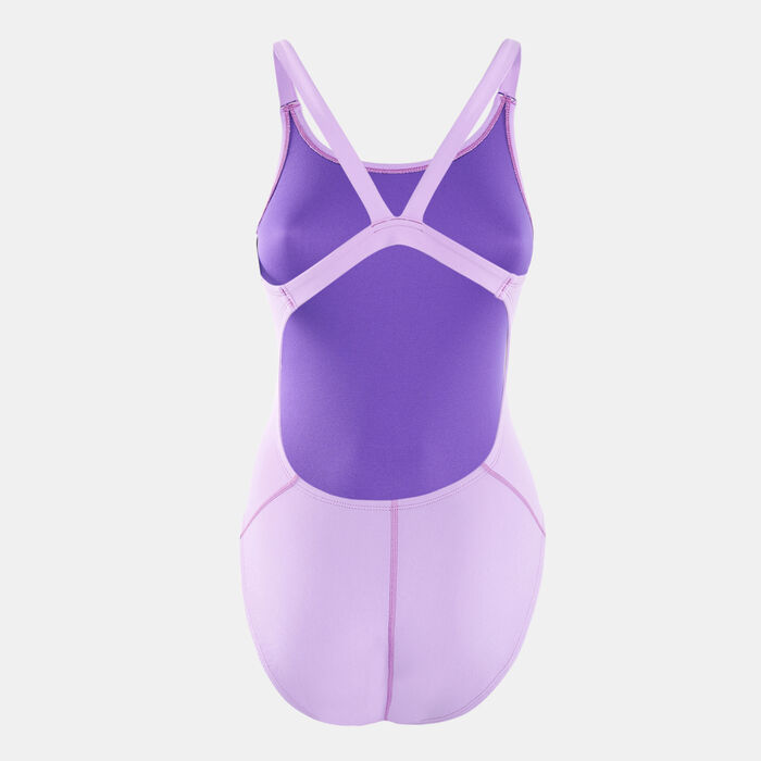 Nike Swim Women's Fastback One-Piece Swimsuit yellow Nike Swim Women's Fastback One-Piece Swimsuit yellow image number 1