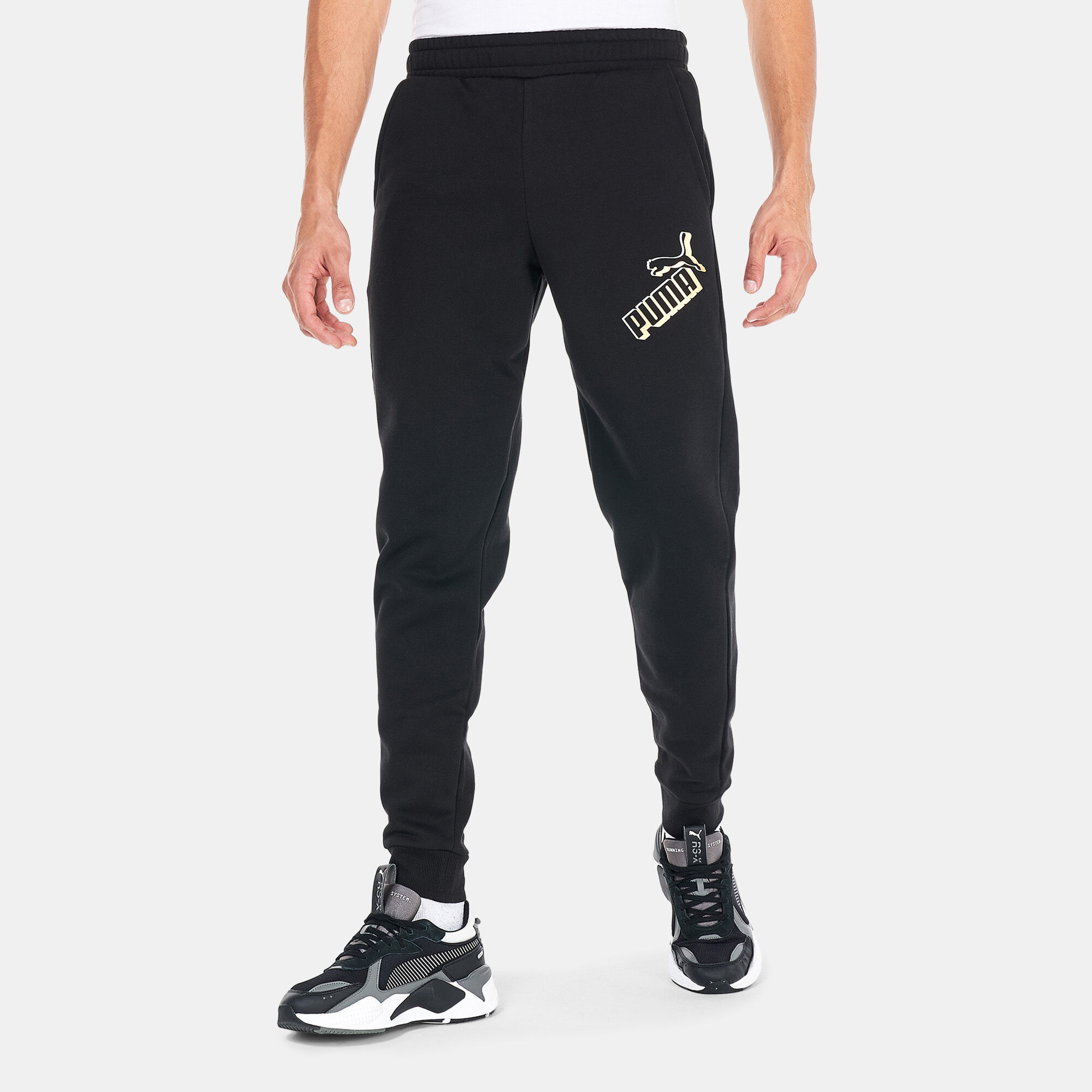 Buy PUMA Men s Essentials Big Logo Sweatpants Black in Qatar SSS