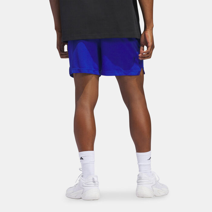 adidas Men's Select Basketball Shorts Blue adidas Men's Select Basketball Shorts Blue image number 1