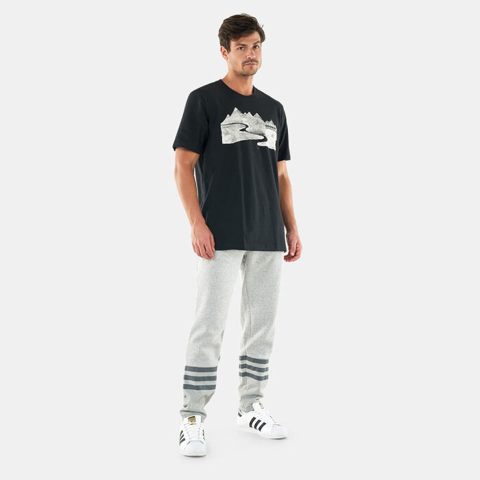 adidas Originals Men's Adventure Mountain T-Shirt Black adidas Originals Men's Adventure Mountain T-Shirt Black image number 2