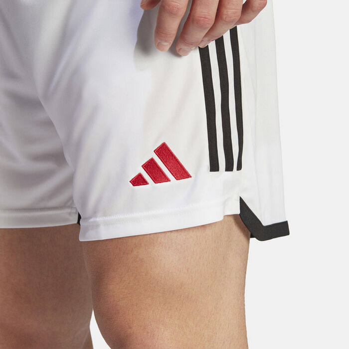 adidas Men's Manchester United Home Shorts - 2023/24 White adidas Men's Manchester United Home Shorts - 2023/24 White image number 3