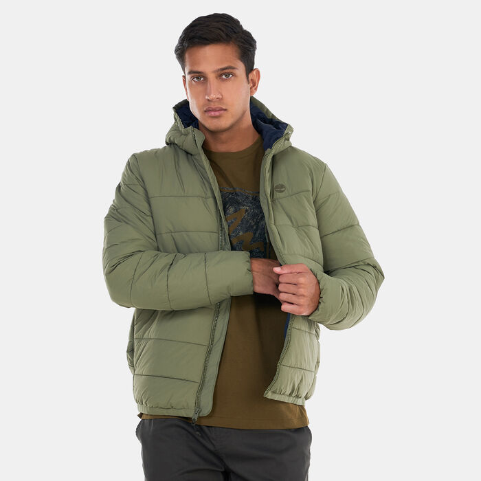 Timberland Men's Garfield Mid Weight Hooded Puffer Jacket Green Timberland Men's Garfield Mid Weight Hooded Puffer Jacket Green image number 0