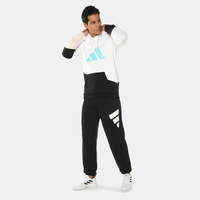 adidas Men’s Sportswear Colourblock Hoodie White adidas Men’s Sportswear Colourblock Hoodie White image number 2
