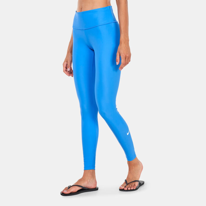 Nike Swim Women's Slim Fit Swimming Leggings Blue Nike Swim Women's Slim Fit Swimming Leggings Blue image number 0