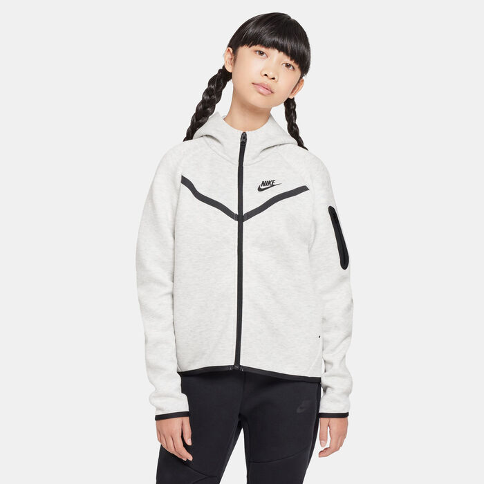 Nike Kids' Sportswear Tech Fleece Hoodie Grey image number 0