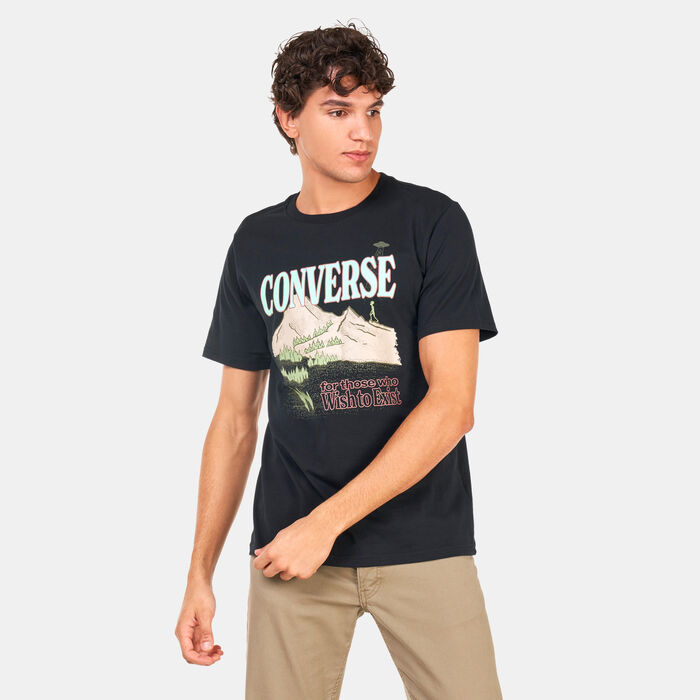 Converse Men's Alien Mountain T-Shirt Black Converse Men's Alien Mountain T-Shirt Black image number 0