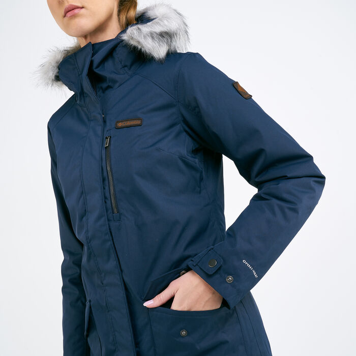 Columbia Women’s Suttle Mountain Long Insulated Jacket Blue Columbia Women’s Suttle Mountain Long Insulated Jacket Blue image number 3