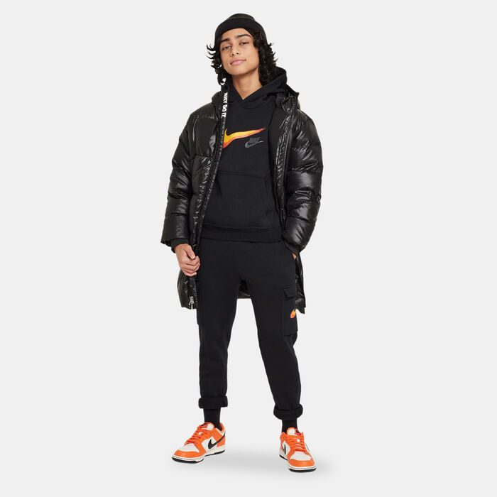 Nike Kids' Sportswear Fleece Graphic Cargo Trousers Black Nike Kids' Sportswear Fleece Graphic Cargo Trousers Black image number 2